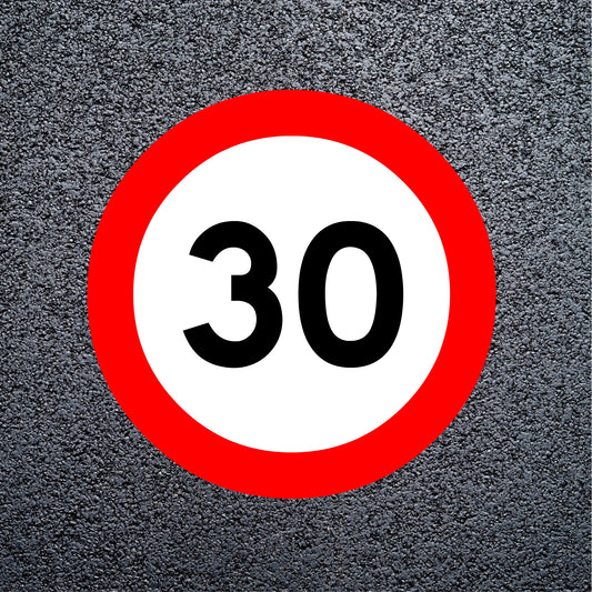 30 Mph Speed Limit Roudel Floor Signs