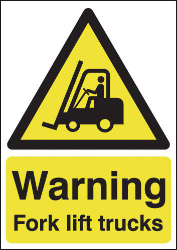Warning Forklift Triangle 85x60