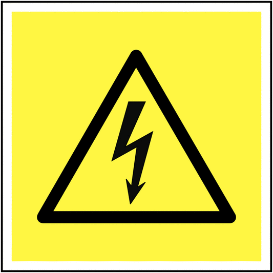 Voltage Danger Triangle 60x60cm